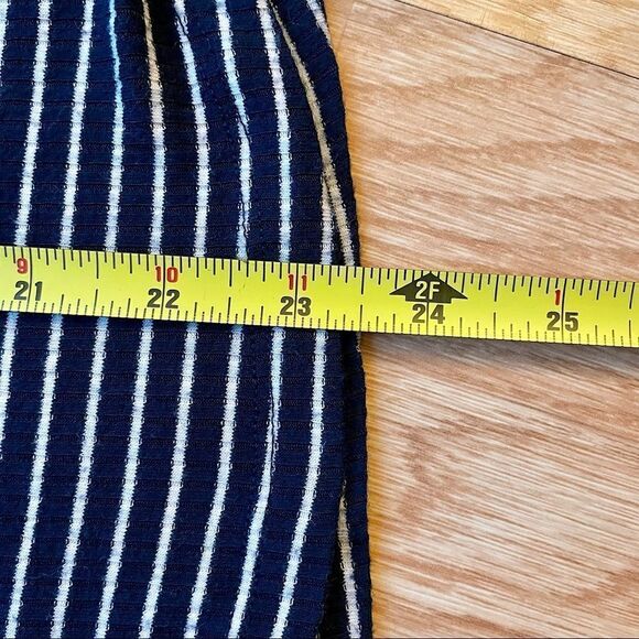 Lush Blue & White Striped Strappy V-Neck Flowy Shirt - Picture 8 of 8